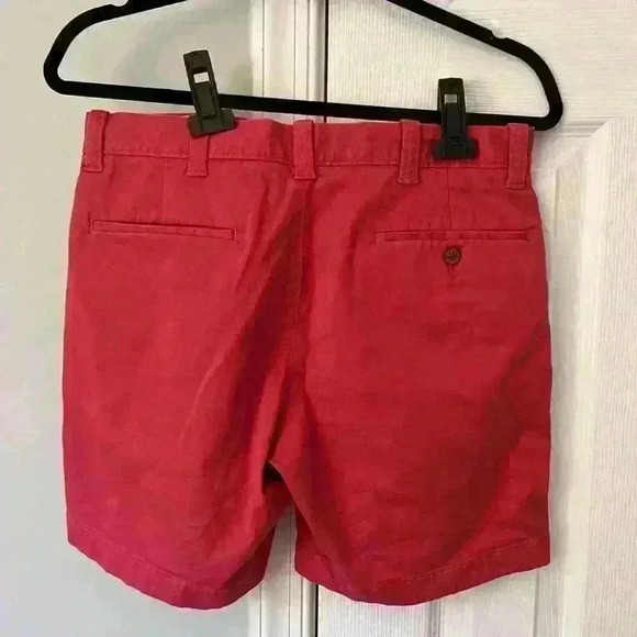 Men’s JCrew Size 30 7” Inseam Shorts Red/Dark Salmon - Picture 3 of 3